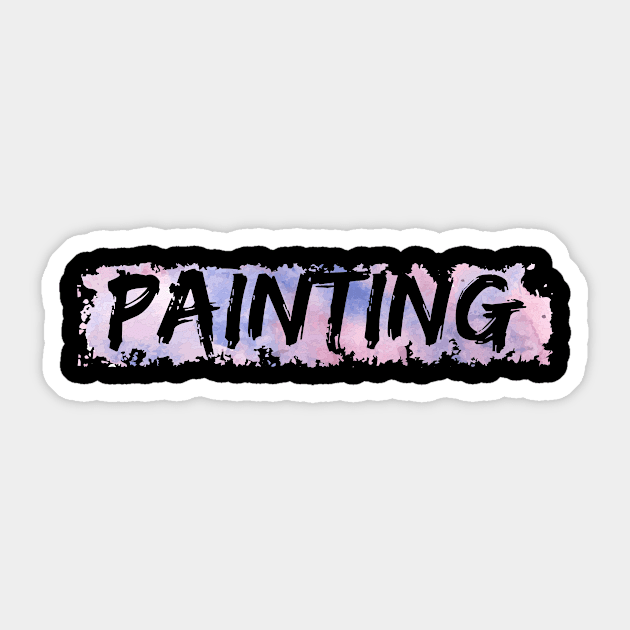 Painting Artist Gift | Drawing Art Painter Draw Sticker by DesignatedDesigner